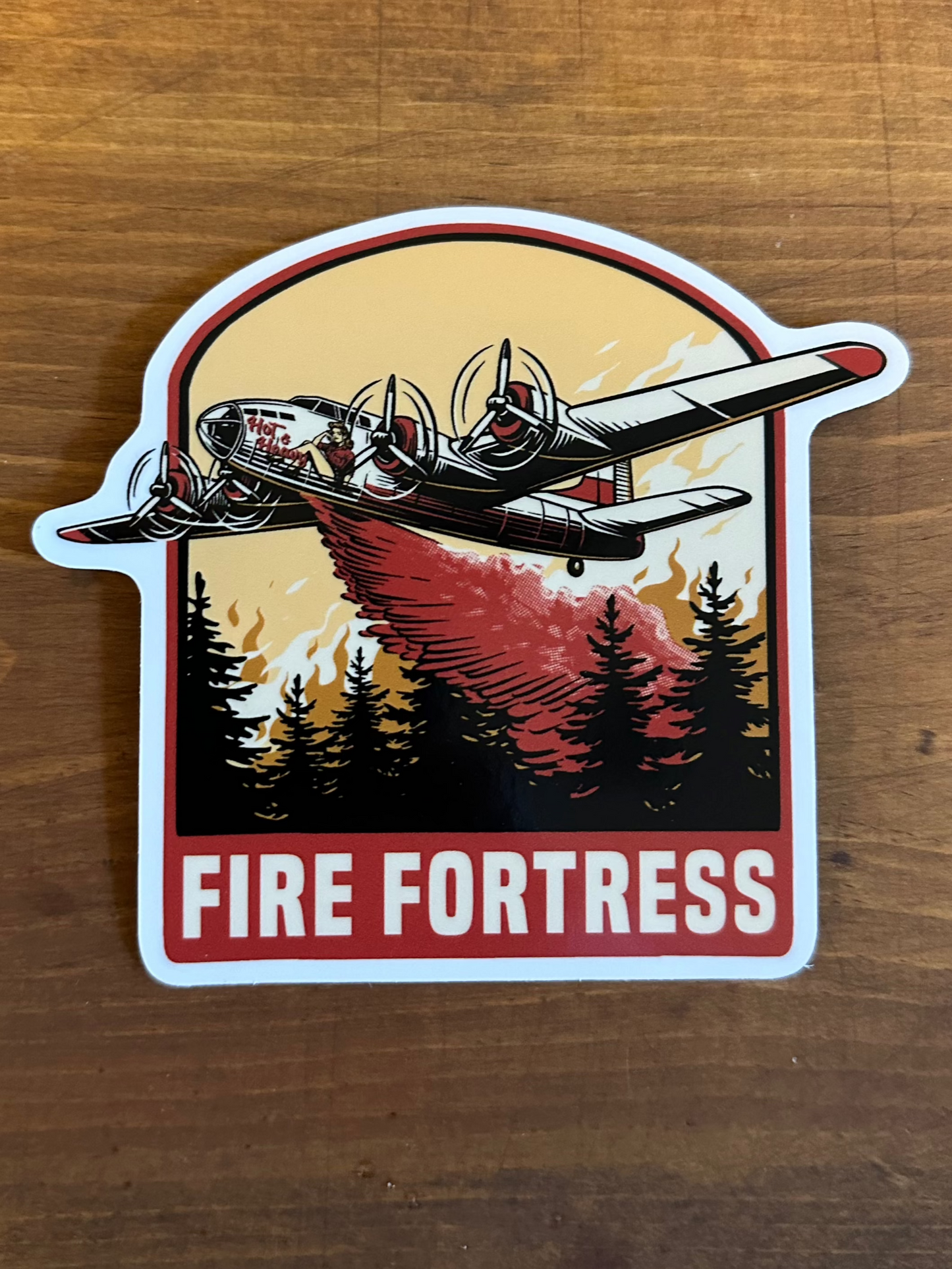 Fire Fortress Sticker
